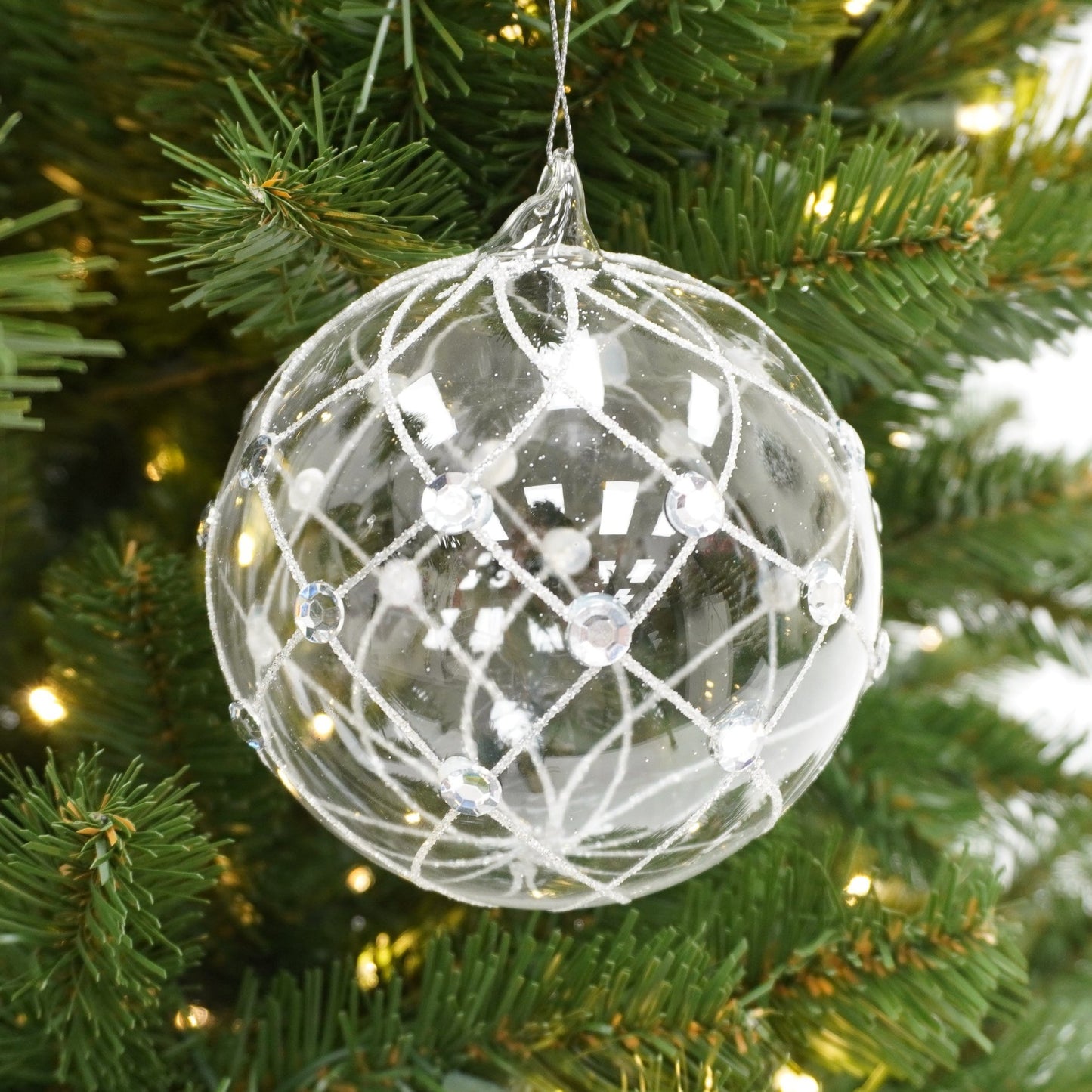 Diamond Glass Ornament